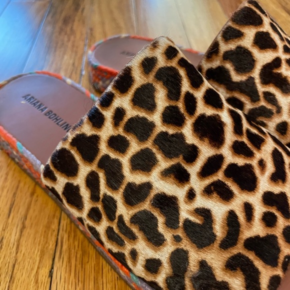 Ariana Bohling leopard print (with animal hair) shoes. Hardly worn. - Picture 3 of 4
